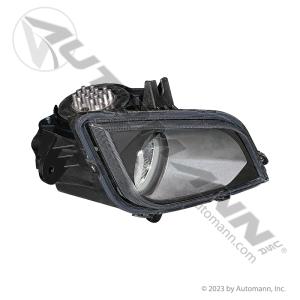 Fog Lamp LED RH Black, New Cascadia (P4) 2018-2024, 1500 lm