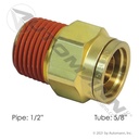 Brass PLC Male Connector 5/8 X 1/2in