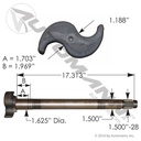 Camshaft RH Meritor Q-Plus Type (Euclid E14823)