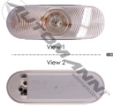 Back-Up Light Incandescent 6in Oval, Grommet Mount, Sealed