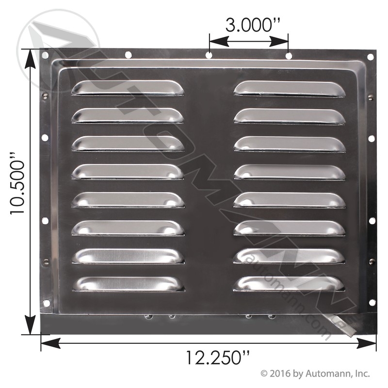 [573.1403000] Louvered Vent Aluminum, Trailer Door/Body