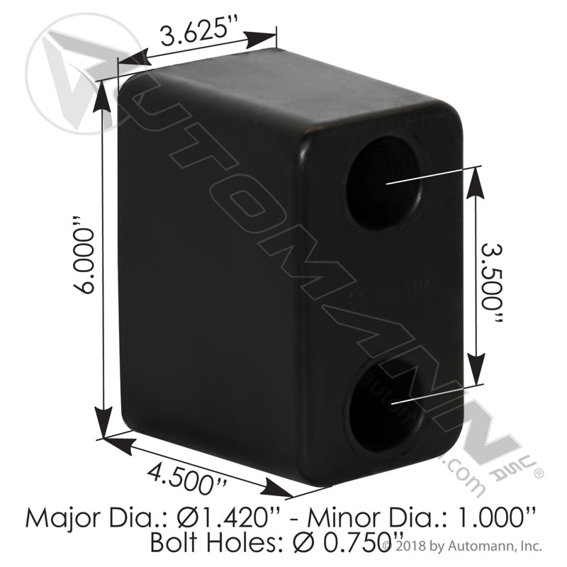 [562.6114] Trailer Dock Bumper Rubber (Tramec 30027)