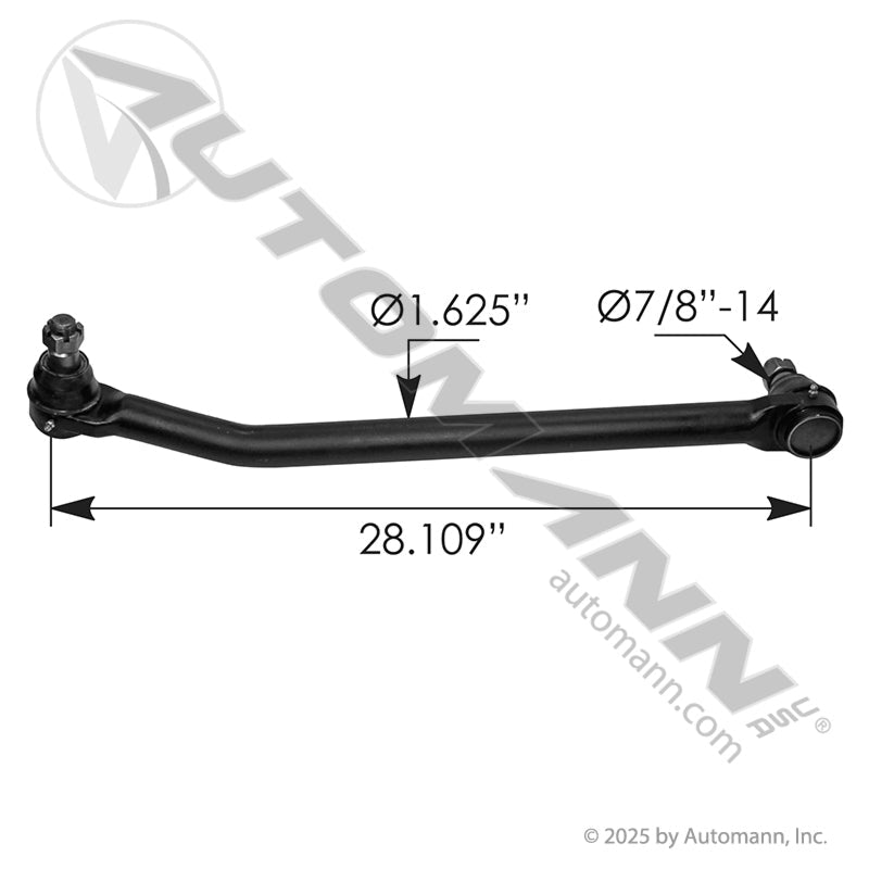 [463.DS4682] Drag Link 28.39in C-to-C, Freightliner Cascadia P4 2018-2024