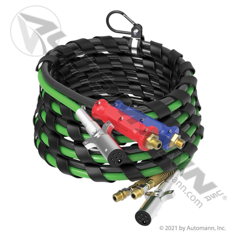 [179.3012.20NB] Airpower 3-in-1 Air & Electrical Line 20ft, Black (No Box)