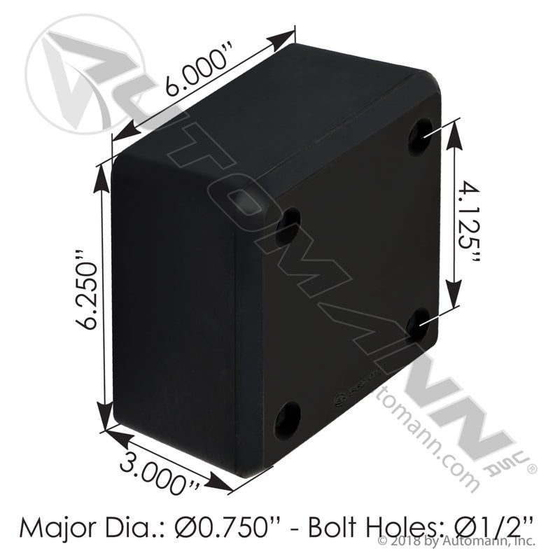 [562.6176] Trailer Dock Bumper Rubber (Vanguard RDB00003)