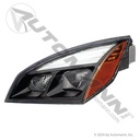 Headlamp LED LH Black, New Cascadia (P4) 2018-2024 (Modified Design)