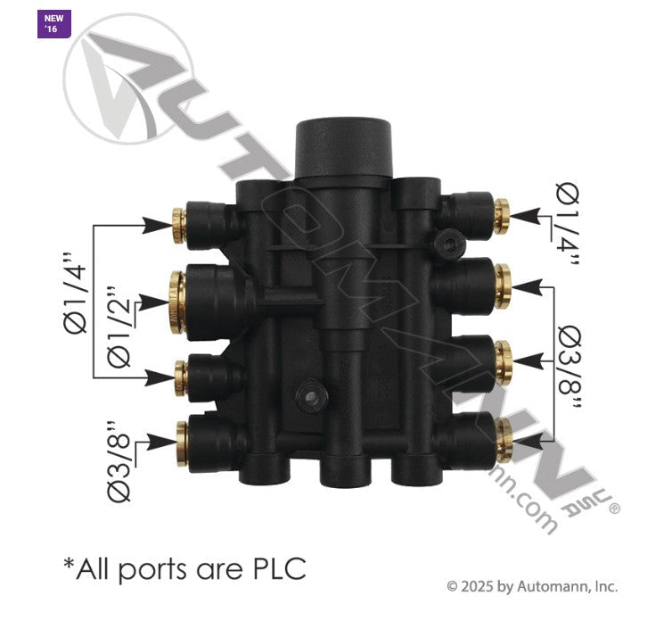 [170.1022] Air Pressure Protection Valve Manifold Mack/Volvo 2010+
