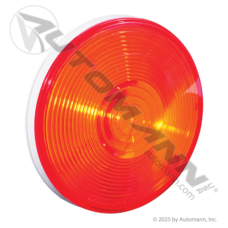 [571.LG40R] S/T/T Light Incandescent 4in Red, Grommet Mount, Sealed