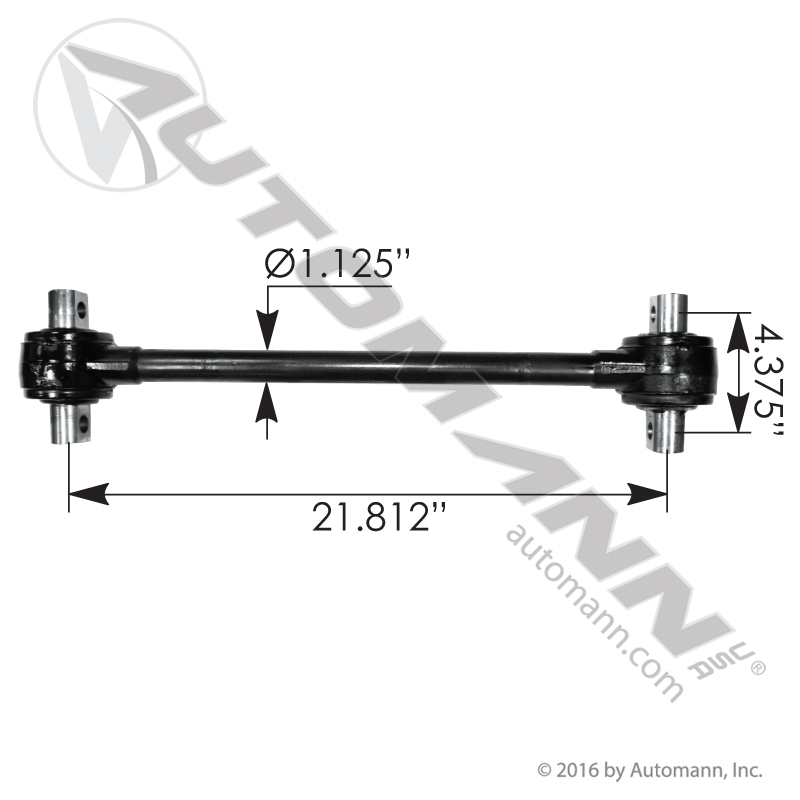 [TMR572] Torque Rod 21.81in Sealed, Straddle/Straddle, Mack