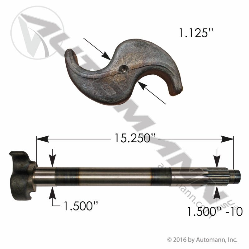 [120.101508.01] Camshaft LH Eaton ES 15.25in, 10-Spline (811406)