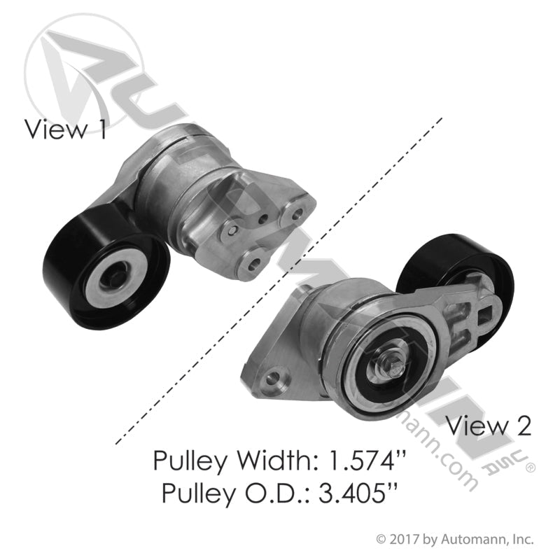 [816.49601] Continental Elite Tensioner Volvo D13 / Mack MP7, Alt & AC Drive