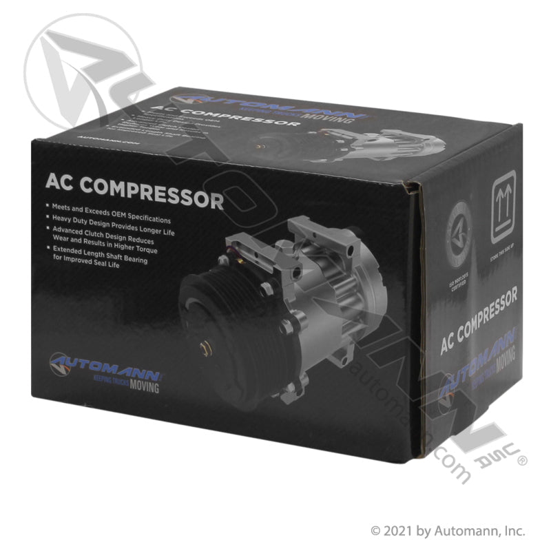 [830.31067] A/C Compressor 7H15 Type, PV6 Clutch 125mm, Mack/Volvo