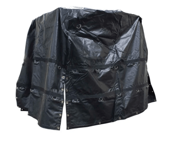 [CT6-6] Coil Tarp 6x6x6ft, 14 oz Vinyl, 2 D-Ring Rows