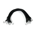 Bungee Cords 31in with Crimped Hooks, 50-Pack
