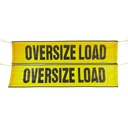 Oversize Load Banner 84x18in Mesh, Grommets & Bungees