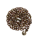 G70 Transport Chain 1/2in x 20ft, Grab Hooks, WLL 11,300 lbs