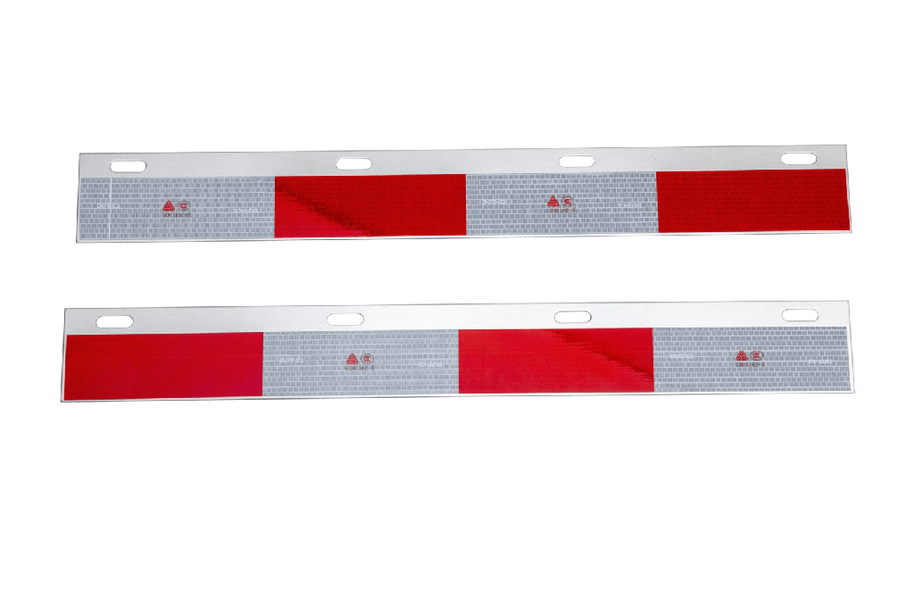 [F-47-RT25] Aluminum Straight Conspicuity Reflector Plate for Straight Mud Flap Hanger