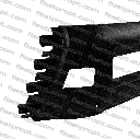 Center Bumper, Black, 2018+, Volvo VNL