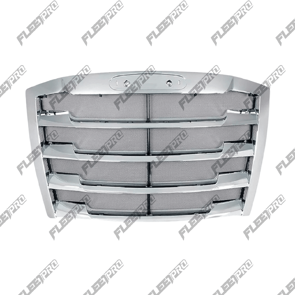 [F-34423A] Grille with Bug screen,w/o Logo,Chrome, 2018+,Freightliner New Cascadia