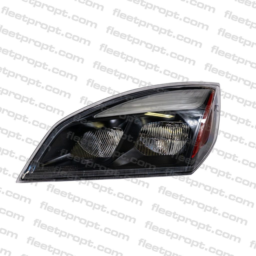 [F-22039-R] Headlight LED RH Black Housing, Cascadia 2018-2025