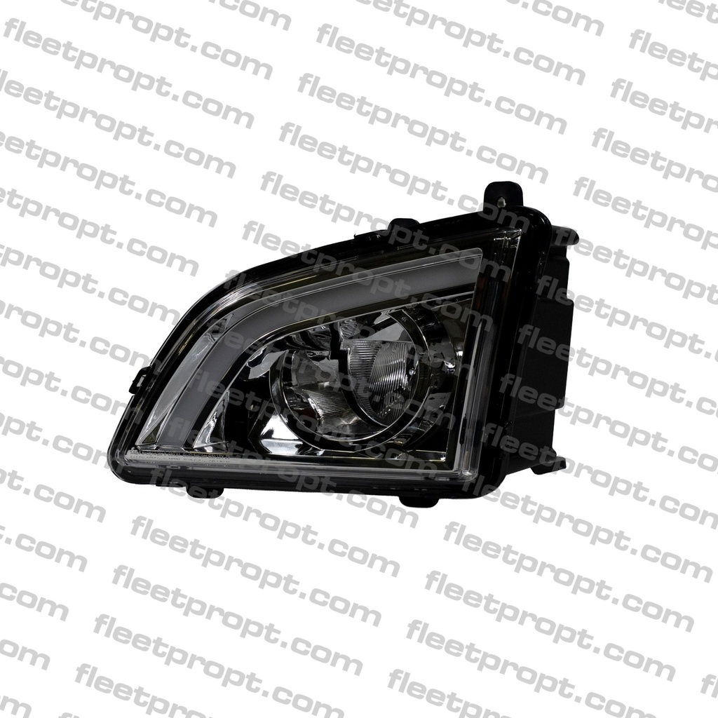 [F-22545-L] Fog Light LED LH with DRL, White Housing, Volvo VNL 2018-2025