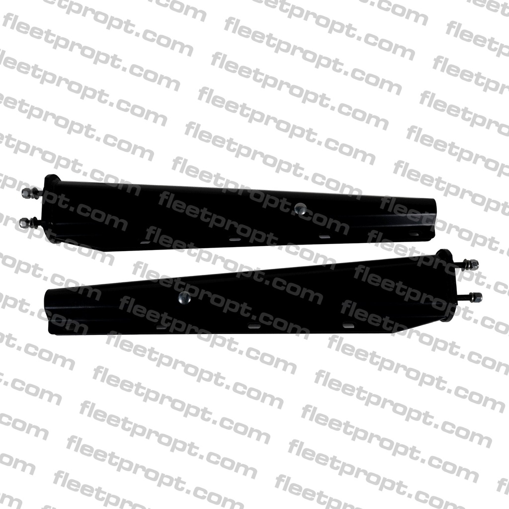 [F-269] Mud Flap Hanger Pair 30in Straight, 2-1/2in Spacing