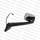 Hood Mirror LH Chrome/Black, Heated, Cascadia 2018-2026
