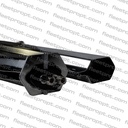 Mud Flap Hanger Pair 30in Straight, 1-1/8in Spacing