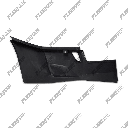 LH Corner Bumper Outer w/o Hole, Black, 2018+, Freightliner New Cascadia