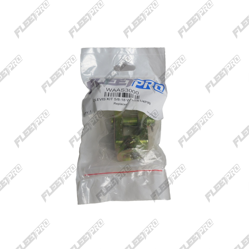 [FP-AS3000] Clevis Kit Straight 5/8in-18, 1/2 & 1/4in Pins