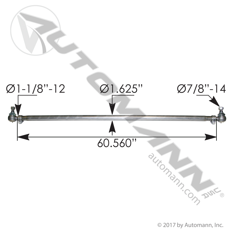 Steering Cross Tube Mack (21639955)
