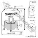 Econoride Air Spring 9978 Hendrickson Trailer (P959 Type)