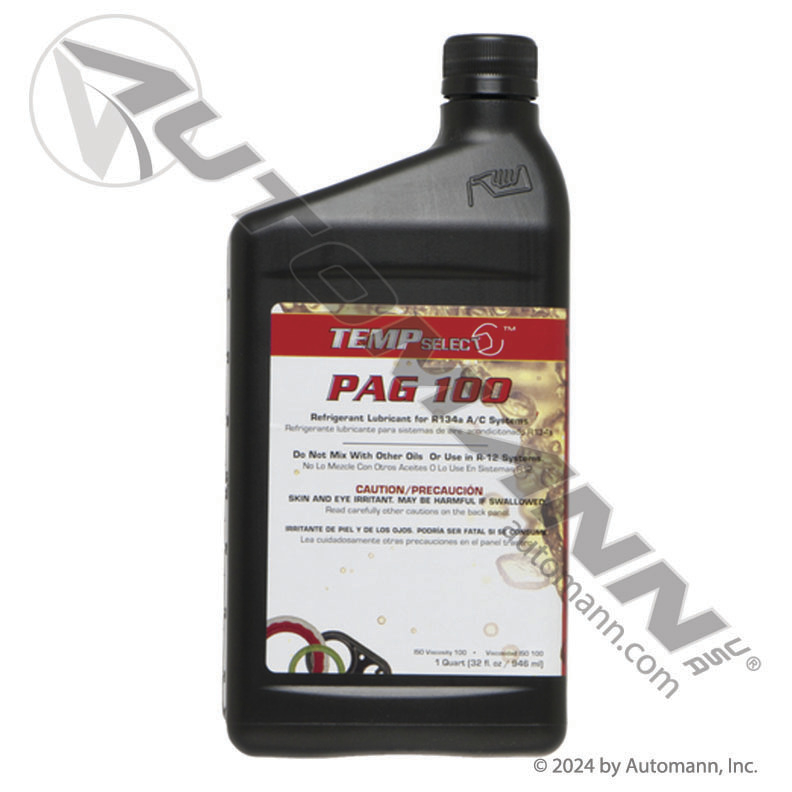 Everco PAG 100 Compressor Oil 32oz, No Dye