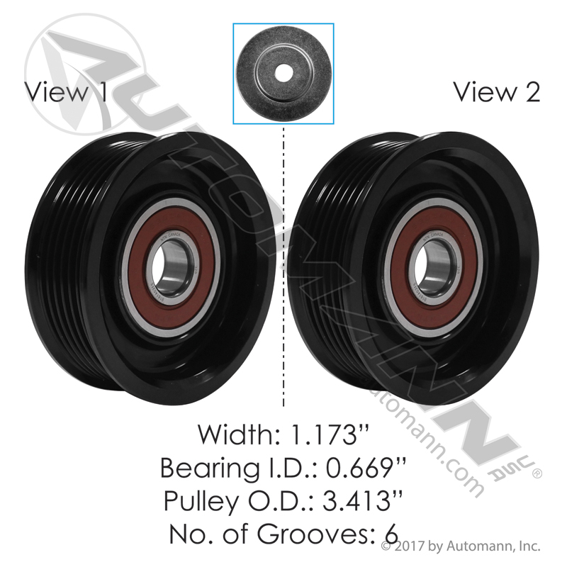 [816.49147] Continental Elite Idler Pulley Cummins ISX, OE