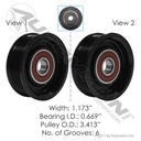 Continental Elite Idler Pulley Cummins ISX, OE