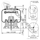 Continental Air Spring 67588 Hendrickson Trailer (P959)