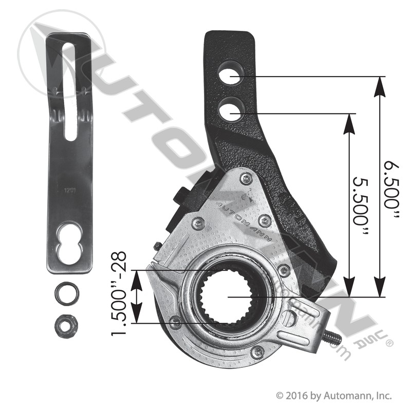 [135.2831] Automatic Slack Adjuster Haldex 1-1/2in-28 x 5.5/6.5in Arm