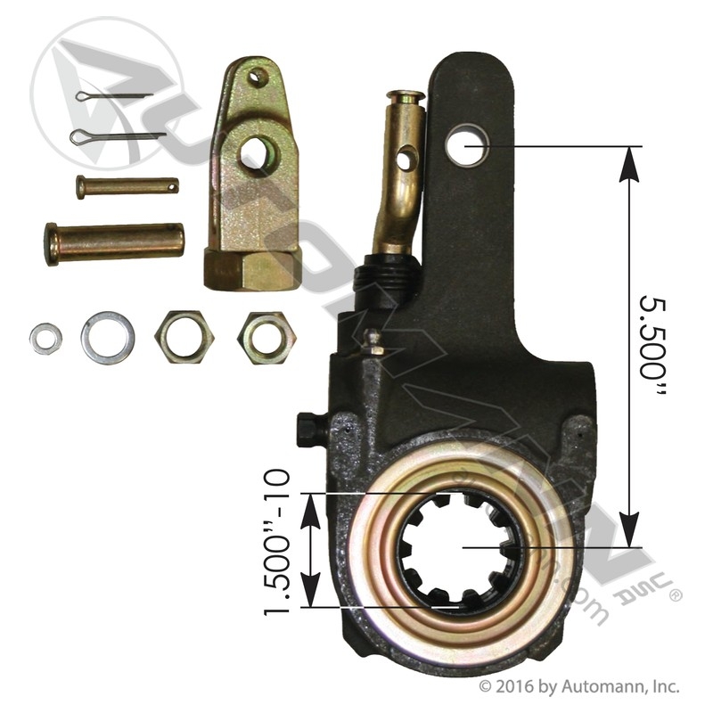 [138.1011] Automatic Slack Adjuster Gunite 1-1/2in-10 x 5.5in, w/Clevis