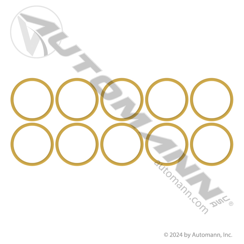 [830.52202Y-10] A/C O-Ring Suction, IHC/Sanden WG Head, Yellow 10pk