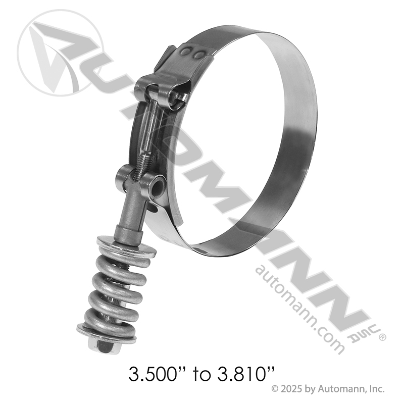 [561.230350] HD Spring-Loaded T-Bolt Clamp 3.50-3.81in, 300 SS