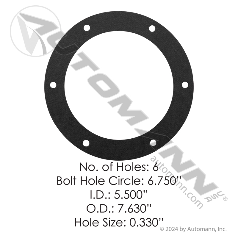 [180.CR450799-8] Hub Cap Gasket 6-Bolt 4-1/2in BC, 8-Pack