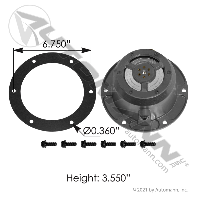 [180.CR1896] PSI Hub Cap Meritor TP/WP, Hendrickson HP - Oil