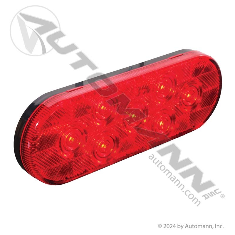 [571.LD60R7] S/T/T Light LED 6in Oval Red 7-Diode