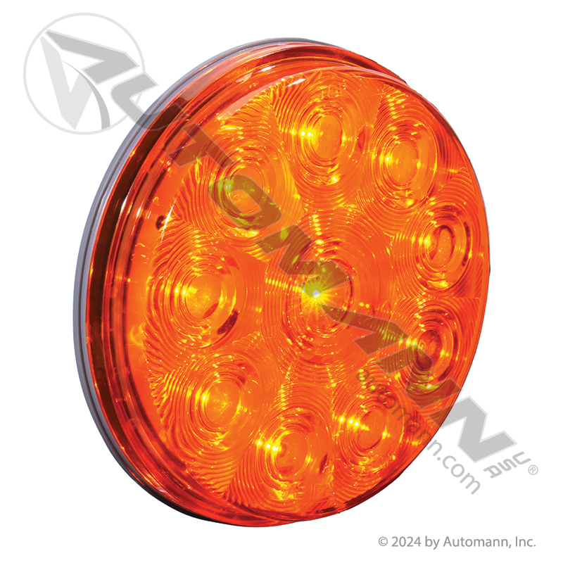 [571.LD44A10] F/P/T Light LED 4in Amber, Fit 'N Forget Connector (44203Y)