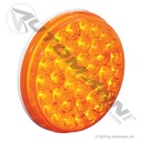 F/P/T Light LED 4in Amber Grommet Mount (Truck-Lite 4050A)