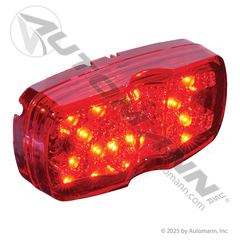 [571.LD26R12] Marker Light LED 2 x 4in Bullseye Red 12-Diode