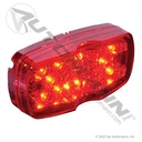 Marker Light LED 2 x 4in Bullseye Red 12-Diode