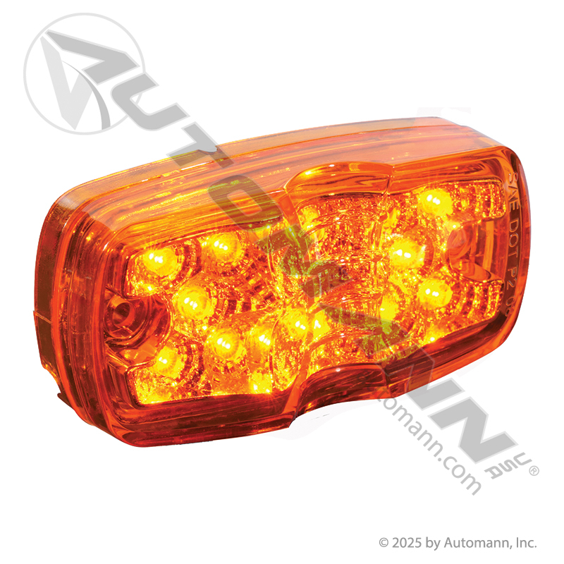 [571.LD26A12] Marker Light LED 2 x 4in Bullseye Amber 12-Diode