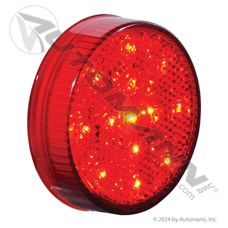 [571.LD11R7] Marker Light Reflex LED 2-1/2in Round Red 7-Diode