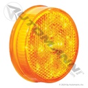 Marker Light Reflex LED 2-1/2in Round Amber 7-Diode